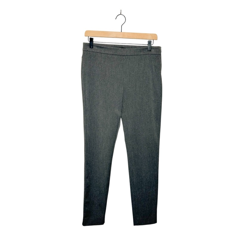 Ann Taylor Stretchy Side Zip Neutral Grey Business Casual Skinny Trouser Pants 4
